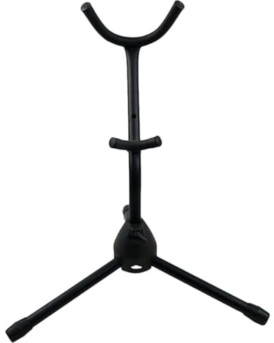 Ciieeo Soporte para Saxofón Tenor y Alto, Plegable, de Metal Base de ABS y Esponja, Fácil de Instalar para Estudio y Casa