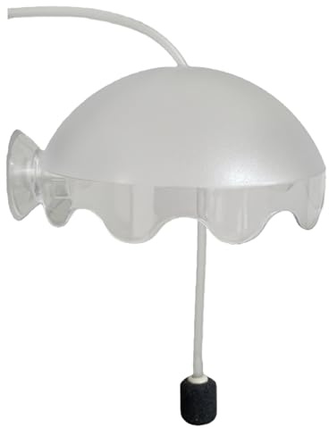 Oxygène dissous pour aquarium – Aérateur à bulles d'oxygène avec tuyau, aérateur à bulles d'air | Couvercle anti-éclaboussures en acrylique | Bouclier étanche pour aquariums | Utilisé dans les