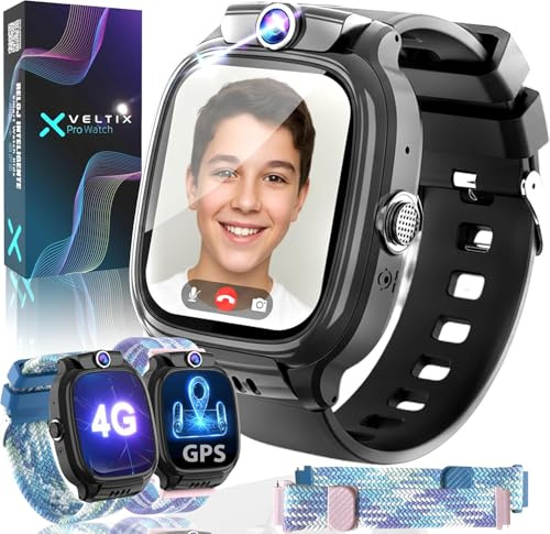 VELTIX Nuovo Orologio Intelligente X Pro 2 Cinturini Gratuiti Smartwatch Per Con GPS E Chiamate Bambina Per, Bambini Bambini, 4G
