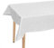 Laneetal Tischdecke Abwaschbar Ornamente Damast Seidenglanz Tischtuch Rechteckig 130x160 cm, Weiß – Wasser- & Schmutzabweisende Tafeldecke aus Polyester, Ideal für Küche und Wohnzimmer