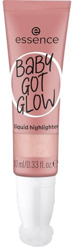 Essence Baby GOT Glow Liquid highlighter, n. 20, viola, definendo, risultato espresso, facile da rimuovere, lucido, vegano, senza parabeni, senza microplastica, confezione da 10 ml