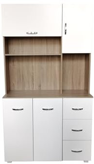 HTI living Küchenschrank Sonoma/Weiß Blanca Küchenbuffet