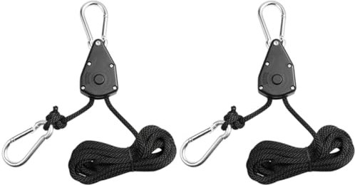 TOYANDONA 2Pièces Crochet de Levage Réglable pour Plantes de Corde à Poussoir Robuste pour Suspendu et Accessoires de Jardin