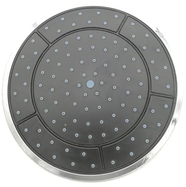 Tofficu Cabezal De Ducha Redondo Tipo Lluvia De Acero Inoxidable, Alta Presión, 10 Pulgadas, Cobertura Corporal Completa, Ajustable Para Baño y Hotel, 1 Unidad