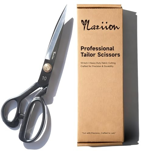 YLaziion Left-Handed 10-Inch Heavy-Duty Fabric Scissors, Tailor Shears