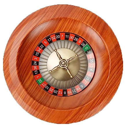 YHNNH Wooden Roulette Wheel Set,12 Inch Game Sweepstakes, European Turntable Leisure Table Games ，Roulette Party Prop