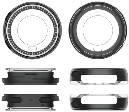 Klockfodral i metall för Amazfit Active Max, skyddande stötfångarskydd av aluminiumlegering, reptålig, stötsäker, bezel skydd, tillbehör (svart)