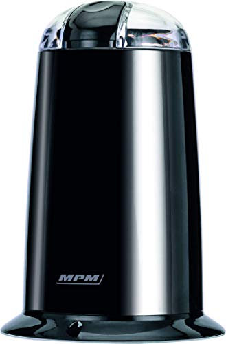MPM MMK-07/C Molinillo café eléctrico pequeño, semillas especias y frutos secos, cuchilla doble acero inoxidable, 40g/min. capacidad 40g , 140W