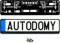 Autodomy Pack 2 Unites Support Plaque Immatriculation Voiture 520x110 mm + 4 Vis | Supports Plaque Immatriculation Auto | Valable pour Toute Voiture | Support Fixation pour Plaque Immatriculation