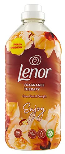 Lenor Weichspüler für 86 Waschgänge Gold und Vanilleblüten, bietet langanhaltende Frische für ein frisches Bett bis zu 1 Woche