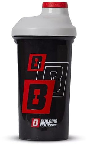 Shieldmixer Body Eiweiß Shaker - 600ml - Gym Shaker - Für eiweiß- & Sportgetränke - Schwarz - Defender Classic Protein Shaker