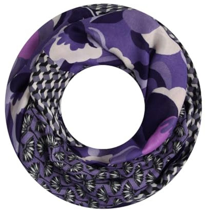 Majea Damen Loop Schal Schlauchschal Halstuch (880024) (lila 5)