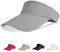 Aomig Visor Cap, Mode Schirmmütze Herren und Damen, Atmungsaktiv und Schweißabsorbierend Sommerkappe Kappe mit Sonnenvisier, Sonnenschutz Schirmcap für Outdoor Golf Baseball Tennis(Hellgrau)