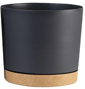 Luckywaqng Lot de Pots de Fleurs pour Plantes d'intérieur avec Trous et Soucoupe Amovible, Moderne, décoratif pour Le Jardin en Plein air, 30 cm de diamètre