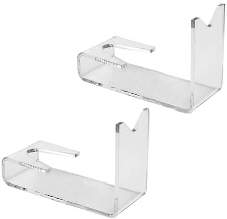 DONGKER Acrylic Pistol Stands, 2PCS Pistol Revolver Display Stand for Handgun,Pistol Revolver,Toy Model Gun(5.5x2.5x3inch)