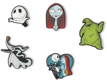 Crocs Nightmare Before Xmas 5 Pack, Encantos para Zapatos Unisex Adulto, Multicolor, Talla única