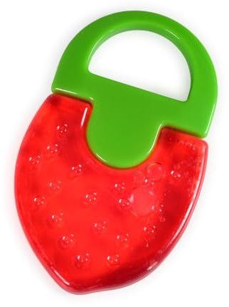 Beißring Erdbeere T2210, Kühlbeißring als Zahnungshilfe massiert und lindert