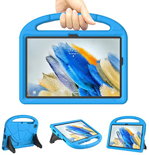 Patamiyar Kinder Hülle für Samsung Galaxy Tab A8 10,5 Zoll 2022, Leichte Stoßfest Kinderfreundliche Hülle mit Griff und Ständer für Samsung Galaxy Tablet A8 10,5 Zoll(SM-X200/X205/X207) (Blau)
