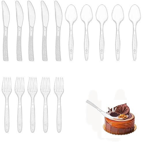 90 Pcs Party Cutlery Suit，Camping Cutlery Spoon and Fork Set,for Work Birthday Parties Buffets Picnic Camping ﻿