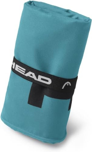 HEAD Active - Toalla Microfibra con Elástico, Toalla Baño Ideal como Toalla Gimnasio Hombre Mujer Suave Ligera Secado Rápido, Toallas Baño Absorbente Ahora Espacio, Toallas Lavabo y Gym Multiuso