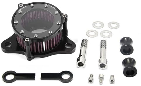 DUZEPA Kit de filtre à air pour moto, filtre à air en aluminium CNC pour moteur XL 883 1200 X 48