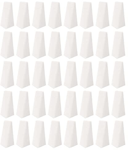 kuou 40pcs Nail Art Sponges, Triangle Make Up Sponges Cosmetic Sponge Wedges, Triangle Shape Makeup Foundation Beauty Tool