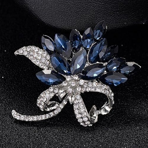 VITAU Broche de Diamantes de imitación para Mujer, Accesorios de Ropa, Broche de Ramillete