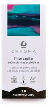 Tintes Chroma BIO Castaño Medio Ceniza 4.1 – 500g – Tinte Natural en Polvo sin Amoníaco – Cobertura Total de Canas – Reflejos Fríos – Vegano, Botánico y Suave con el Cabello