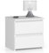Home Collective Kommode mit Zwei Schubladen 40 cm hoch und 40 cm breit, Wohnzimmer, Schlafzimmer, Flur, Schrank, Sideboard, Highboard, viel Stauraum, weiß