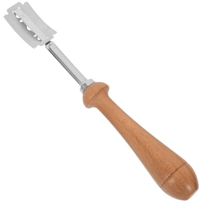 FELTECHELECTR Couteau à Grattoir De Banc Pour Cuisiner Plaque De Cuisson Ustensile Outil De Coupe Boiteux Levain Coupeur De Notation Outil à Boiteux Étagère Coupe- Rasoir Plat Bois