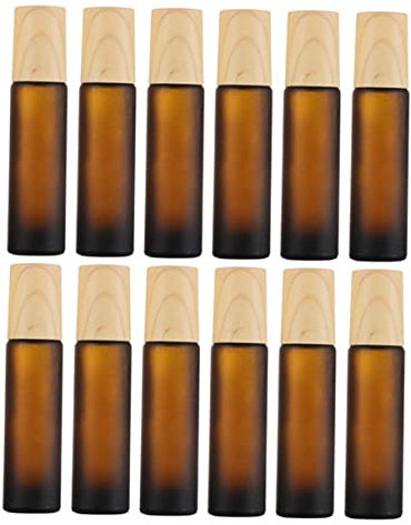 FRCOLOR 12stücke Glas Rollerflaschen Leere Roll-flaschen Für Ätherische Öle Parfüm Nachfüllbare Flaschen Zum Tragen