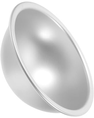 EXHUMKY 6 Stampo per torta a mezza palla mini tortiere tortiera a cupola stampo per ciambelle tondo padella di muffin Sfera stampo per la torta Lega di alluminio Silver