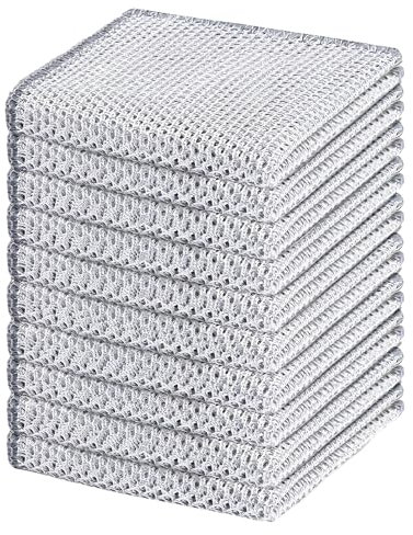 filheraze 10 Piezas Paños de Alambre Multiusos, (Tres Capas) Trapos Limpieza para Suciedad difícil, Paños de Cocina Hechos de Alambre, paños de Limpieza Reutilizables