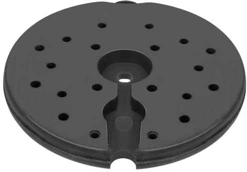 Veemoon Base De Lámpara De Mesa Peso Redonda De 24 Cm, Base Metálica Reforzada Para Lámpara De Pie, Soporte Estable Para Uso Escritorio y Suelo