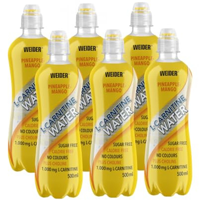 Weider L-Carnitine Water (6x500ml) Ananas-Mangue