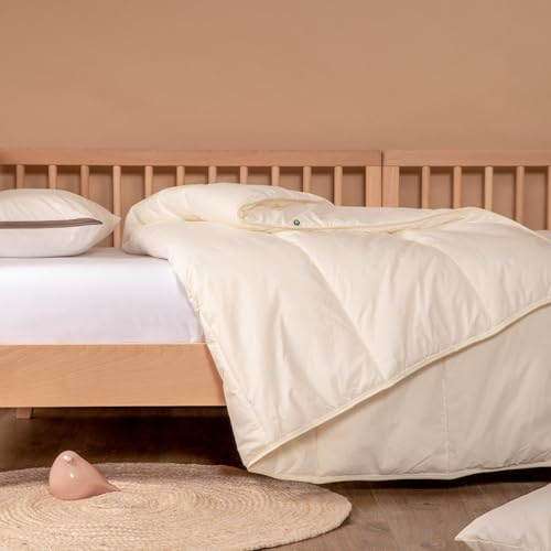 Kadolis - Edredón Infantil 140x200 cm Maui con Funda de algodón orgánico - Edredón Ligero, Suave y cómodo para Cama Individual - 150 g/m² - Fabricado en Francia – Certificado Oeko-Tex®