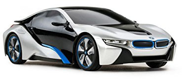 RASTAR BMW i8 leksaksbil, 1:24 BMW i8 modellbil, fjärrstyrd bil för pojkar.