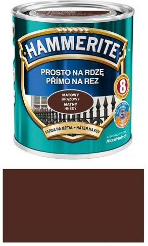 Hammerite Metallschutz-lack Lack Rostschutz 2,5 l Matt/Schwarz/Braun (Matt Braun)