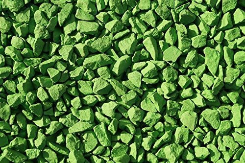 Pietre Decorative per Il Giardino, Colore: Verde Mis. 9/13 mm. (Sacco 20 kg.) (Verde)