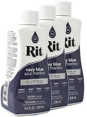 Rit Dye Liquid 236ml Navy Blue 3er Pack