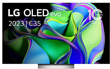 TV OLED Evo LG OLED77C3 195 cm 4K UHD Smart TV 2023 Noir et Argent