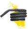 SAFE 'N CLEAN Saugschlauch 2-5m div. Längen für Kärcher Staubsauger Serie A WD WD1 WD2 WD3 WD4 WD5 WD6 WD7 SE DS mit DRAHTGEFLECHT, knickfest & trittsicher Ersatzschlauch Nass/Trockensauger - 2,2m