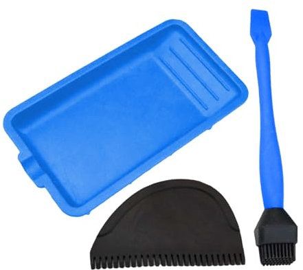 Walopola 3 Silicone Glue Kit, Wood Glue Applicator Set, Blue, Portable Hand Tool