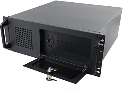 Gabinete de red 4U para servidor, con 7 ranuras PCI, montaje en bastidor, caja de 4U rack, 7 bahías de disco duro de 3,5, 450 x 430 x 177 mm