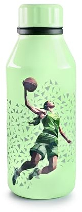 IBILI Termosflaska med vikning, vägg Basket Kids 350, 18/10 rostfritt stål, dubbelväggig, återanvändbar