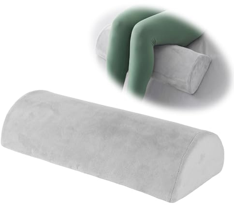 Dexpally Cuscino per Gambe, Cuscino Gambe per Dormire, Cuscino Ginocchia per Dormire Cuscino Alza Gambe Cuscino per Ginocchia Dormo Cuscino in Memory Foam a Mezza Luna