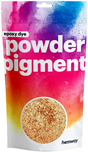 Hemway Epoxy Dye Powder Pigment Metallic Sparkle Copper Powder 50g | Mica Pigment for Resin, Epoxy, Polyurethane Paint, Jewellery & Resin Floors, Colour Enhancement