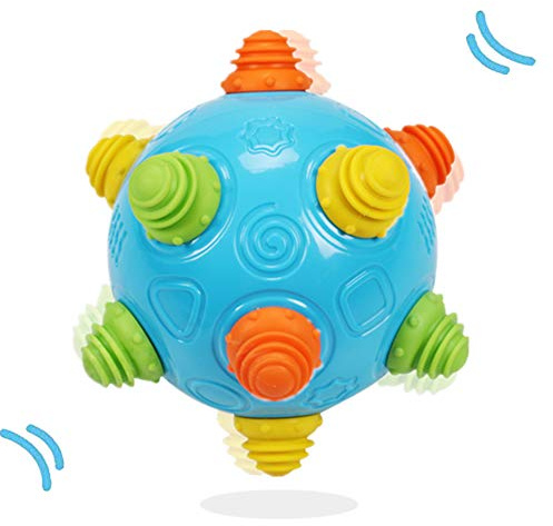 DQTYE Baby Bouncing Jumping Sensory Ball Music Shake Dancing Ball Activation Developmental Toy for Boy and Girl