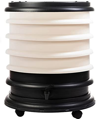 WORMbox | Wurmkomposter Wurmfarm Wurmkiste mit 4 Schalen Elfenbein | 64 Liter | Regenwurmkomposter, Kompostwürmer produzieren Wurmhumus