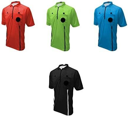 4 Pc Pro Soccer Referee Jersey Set Plus Sizing (X-Large)